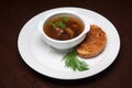 The menu - photo - appetizing soup from mushrooms