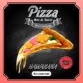 Menu pizza hawaiiana