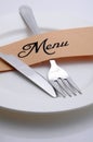 Menu Royalty Free Stock Photo