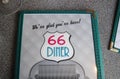 Menu at Route 66 Diner in Albuquerque