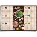 Menu shabu sukiyaki restaurant template