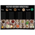 Menu shabu sukiyaki restaurant template