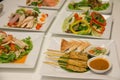 Menu thai food design Collage of yummy Royalty Free Stock Photo