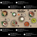 Menu thai food design template