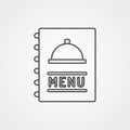 Menu vector icon sign symbol Royalty Free Stock Photo