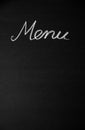 Menu Royalty Free Stock Photo