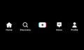 Menus Button Icon of Tiktok App, Home, Discover, Add, Inbox, and Profile