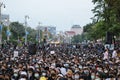 Meny thousand of anti-government protesters at Democracy Monument.