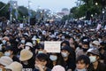 Meny thousand of anti-government protesters at Democracy Monument.