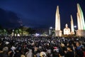 Meny thousand of anti-government protesters at Democracy Monument.