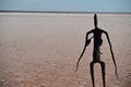 Landscape view of Lake Ballard salt lake near Menzies Western Australia Royalty Free Stock Photo