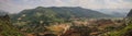 Panorama of the majestic karst mountains around Meo Vac, Ha Giang Province, Vietnam Royalty Free Stock Photo