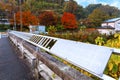 The Meoldy Bridge situated infront of Nazoin Temple, tapping the bars respectively creates a melody Royalty Free Stock Photo