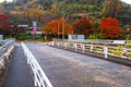 The Meoldy Bridge situated infront of Nazoin Temple, tapping the bars respectively creates a song Royalty Free Stock Photo