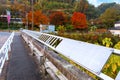 The Meoldy Bridge situated infront of Nazoin Temple, tapping the bars respectively creates a song Royalty Free Stock Photo