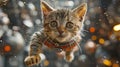 Meow-naut: A fearless feline takes a giant leap for cat-kind as it explores the infinite reaches