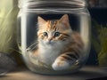 Meowsterpiece: Cat in the Jar Picture
