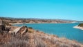 Mequinenza Reservoir, in Zaragoza province, Spain