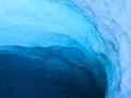 The Mer de Glace glacier cave, Chamonix, France Royalty Free Stock Photo