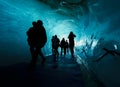 The Mer de Glace glacier cave, Chamonix, France Royalty Free Stock Photo