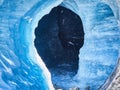 The Mer de Glace glacier cave, Chamonix, France Royalty Free Stock Photo