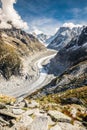 Mer De Glace Glacier-Mont Blanc Massif,France