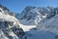 The Mer de Glace, Sea of Ice in Chamonix, France Royalty Free Stock Photo