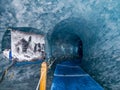 Mer de Glace Ice Cave near Chamonix, France