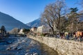 Merano Christmas market in the late afternoon, Trentino Alto Adige