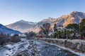 Merano Christmas market in the late afternoon, Trentino Alto Adige