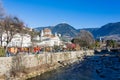 Merano Christmas market in the late afternoon, Trentino Alto Adige