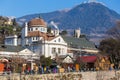 Merano 30 December 2016. Traditional Christmas Market in the ce