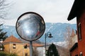 Merano, Italy - 03 20 2013: view of the streets of Merano, Italian Alpen cityscape