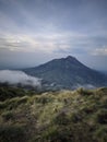 Merapi view from merbabu Royalty Free Stock Photo