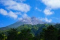 Merapi volcano beautiful morning views.