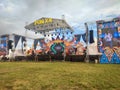 entertainment stage for GEBYAR PON XX Papua 2021 celebration