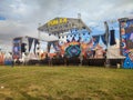 entertainment stage for GEBYAR PON XX Papua 2021 celebration