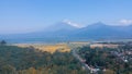 Merbabu montain from Eling Bening Royalty Free Stock Photo