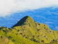 Merbabu mountain, sky view Royalty Free Stock Photo
