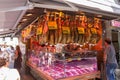 Mercado de La Boqueria - public market on La Rambla Street, Barcelona, Catalonia, Spain