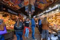 The Mercat de Sant Josep de la Boqueria, a typical Spanish market in Barcelona