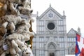Mercatino di Natale in Piazza Santa Croce Florence Royalty Free Stock Photo