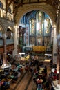 Mercato Mayfair, new food market recently opened in restored historic church St Mark`s, Mayfair London UK