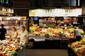 Mercato Orientale Fish, Fruit and Vegetable Market, Via XX Settembre, Genoa, Italy Royalty Free Stock Photo