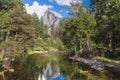 Merced River from Sentinel Bridge Royalty Free Stock Photo