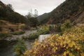 merced river on warm autumn day Royalty Free Stock Photo