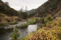 merced river on warm autumn day Royalty Free Stock Photo