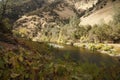 Merced river on warm autumn day Royalty Free Stock Photo