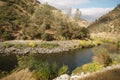 Merced river on warm autumn day Royalty Free Stock Photo