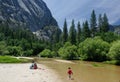 Merced River in Yosemite Royalty Free Stock Photo